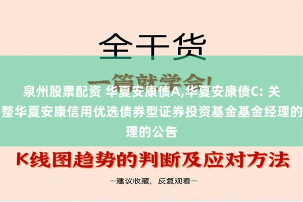 泉州股票配资 华夏安康债A,华夏安康债C: 关于调整华夏安康信用优选债券型证券投资基金基金经理的公告