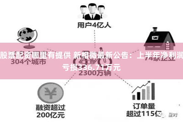 股票配资哪里有提供 新相微最新公告：上半年净利润亏损336.71万元