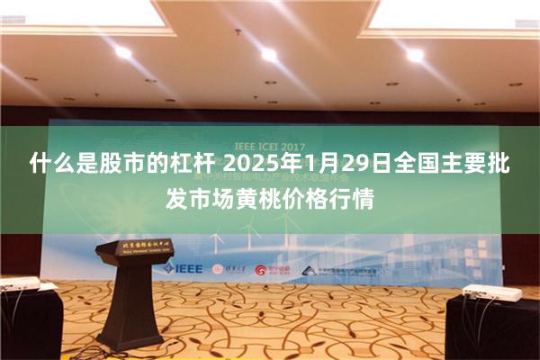 什么是股市的杠杆 2025年1月29日全国主要批发市场黄桃价格行情